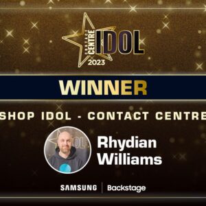 Mobile Industry Awards 2023: EE's Rhydian Williams wins Shop Idol Contact Centre 2023